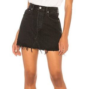 Agolde Quinn High Rise Denim Skirt